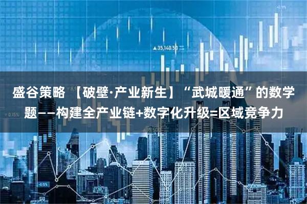 盛谷策略 【破壁·产业新生】“武城暖通”的数学题——构建全产业链+数字化升级=区域竞争力