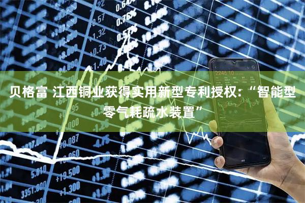 贝格富 江西铜业获得实用新型专利授权: “智能型零气耗疏水装置”